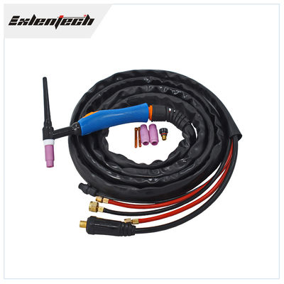 WP18 อุปกรณ์เสริมเครื่องเชื่อม Tig Water Cool Argon Torches