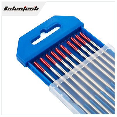 OEM TIG ลวดเชื่อมทังสเตนอิเล็กโทรดสีแดง WP 2.4mmx175mm สำหรับไฟฉายเชื่อม